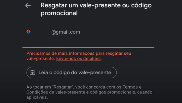 Resgatar vale presente